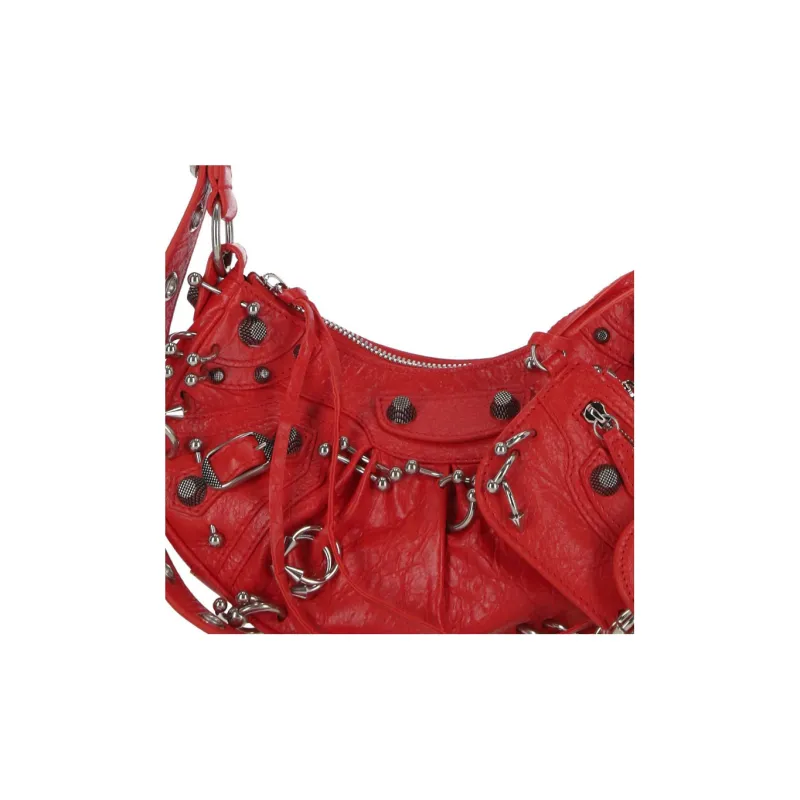 Balenciaga Le Cagole Xs Shoulder Bag Tomato Red-4
