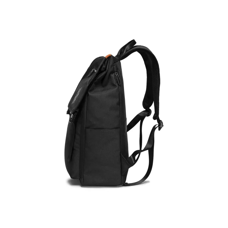 NOMK Oxford Laptop Bag Travel Bag Portable Backpack Large Size Unisex Black-2