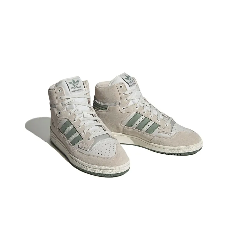 Adidas Centennial 85 Hi White Silver Green-2