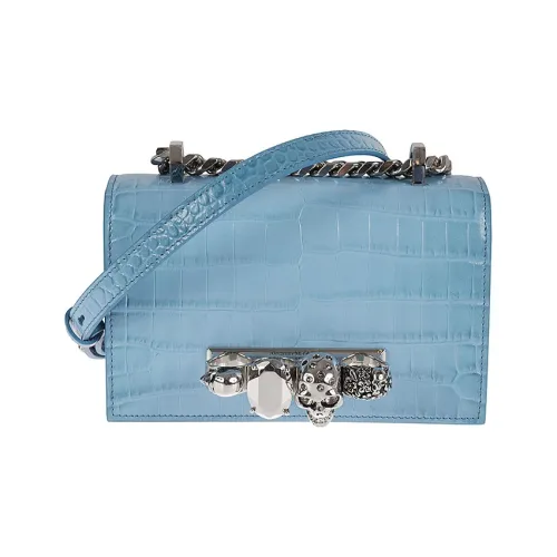 Alexander 32-33p Cow Leather Shoulder Bag Crossbody Bag Women's Light Blue