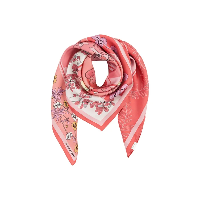 MARJAKURKI Silk Scarves Women's-3