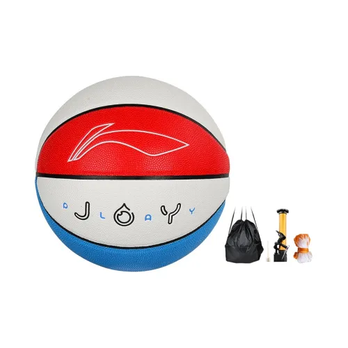 LiNing PU Basketball Red Blue White Size 5 Training Kids'
