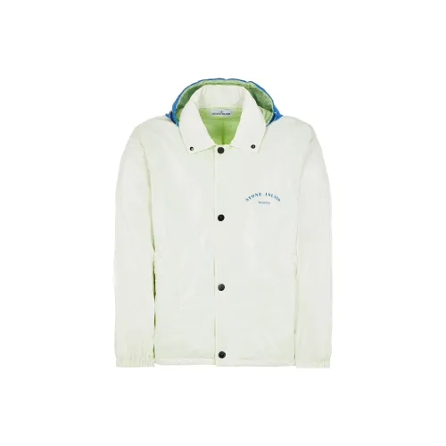 STONE ISLAND Jackets Men Light Green