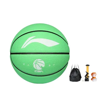 LiNing CBA Collection PU Basketball Green Size 7 Training Unisex