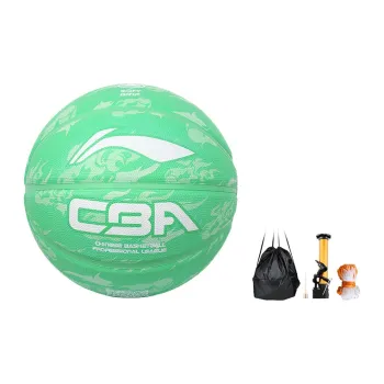 LiNing Rubber Basketball Green Size 5 Training Kids'