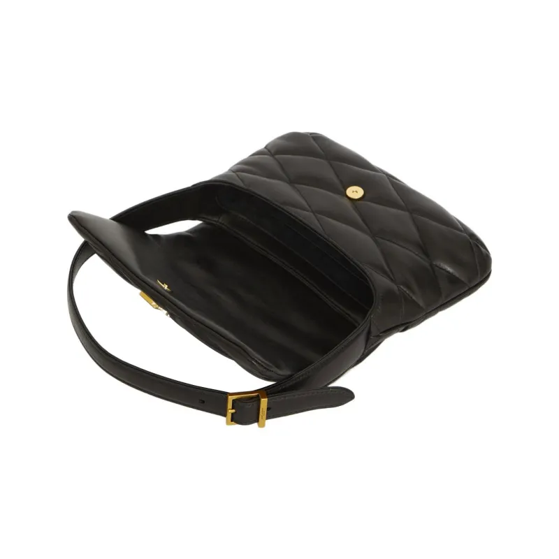 SAINT LAURENT Quilting Lambskin Handbag, Shoulder Bag Women's Black-3