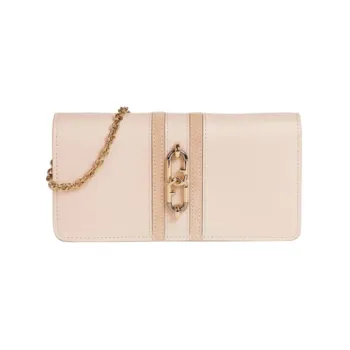Furla Sirena Collection Envelope Bag Shoulder Bag Crossbody Bag Wallet Large Size Women's Light Pink