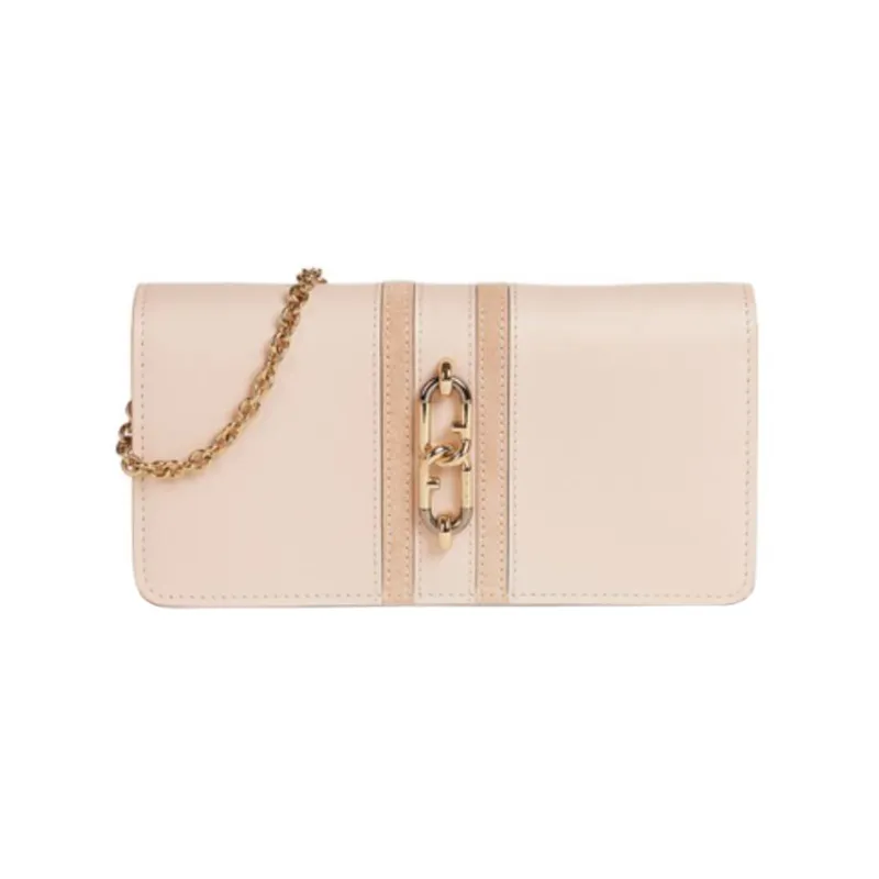 Furla Sirena Collection Envelope Bag Shoulder Bag Crossbody Bag Wallet Large Size Women's Light Pink-0