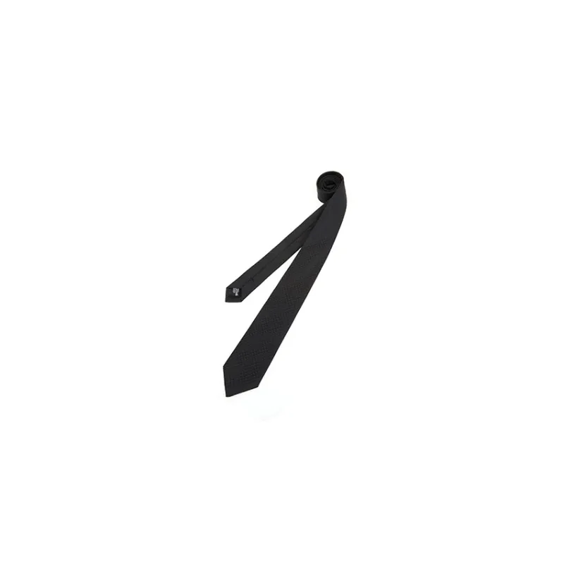 EMPORIO ARMANI Monogram Jacquard Pointed Tip Tie-1