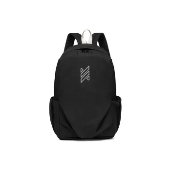 NOMK Oxford Cloth Canvas Laptop Bag Travel Bag Backpack Large Size Unisex Black