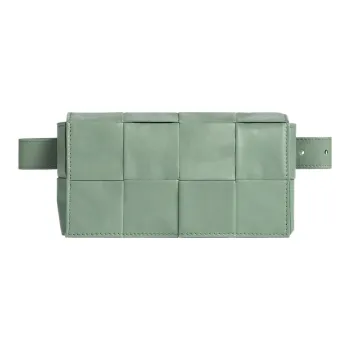 Bottega Veneta Cassette Belt Cow Leather Box Bag Camera Bag Fanny Pack Crossbody Bags Mini Men's Sage Green
