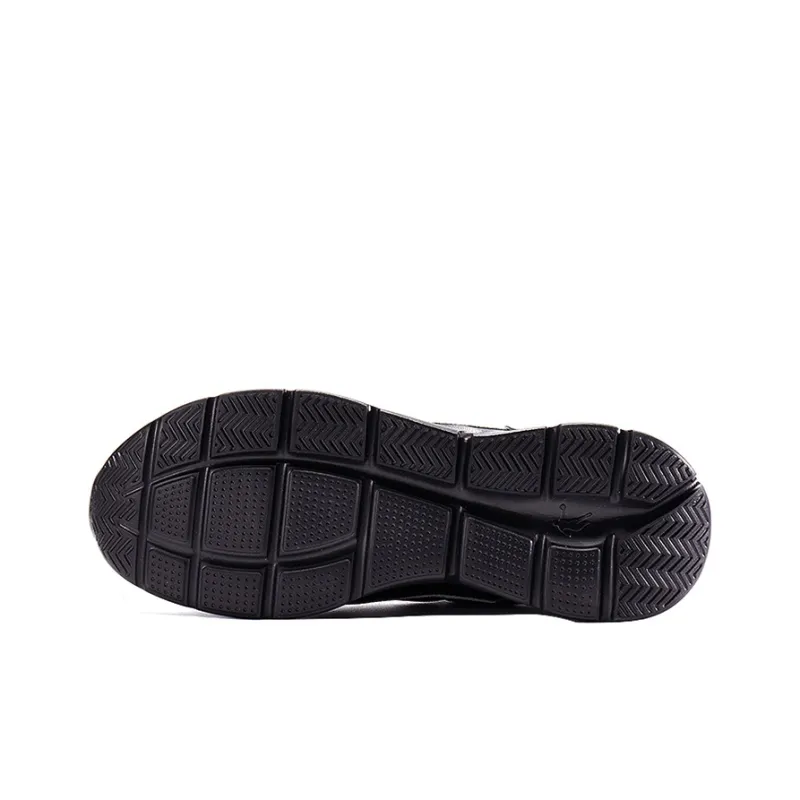 QIAODAN Lightweight Wear resistant And Non slip Running Shoes Men's Black Red-4