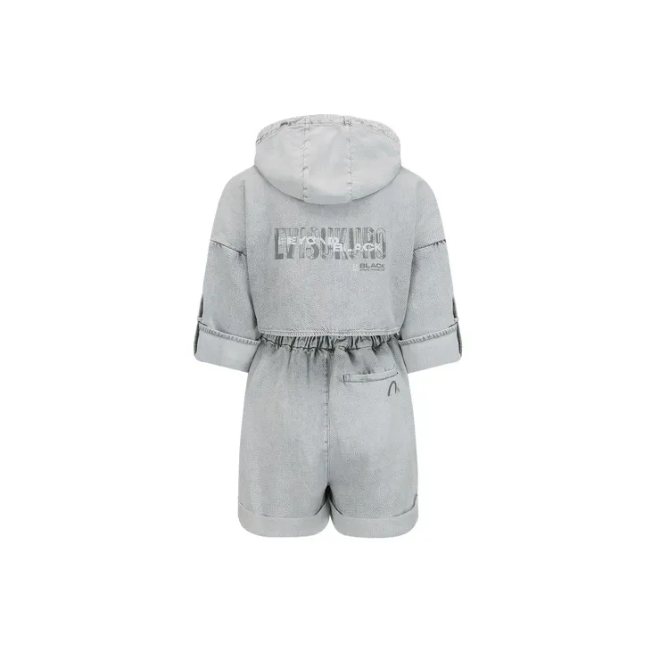 EVISU Denim Shorts Women's Gray-1