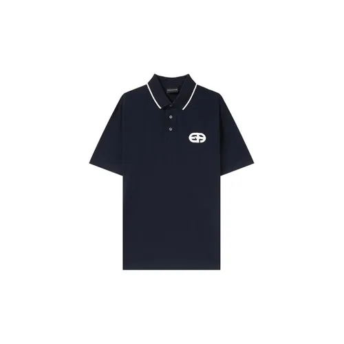 EMPORIO ARMANI Polo Shirts Men Dark Blue