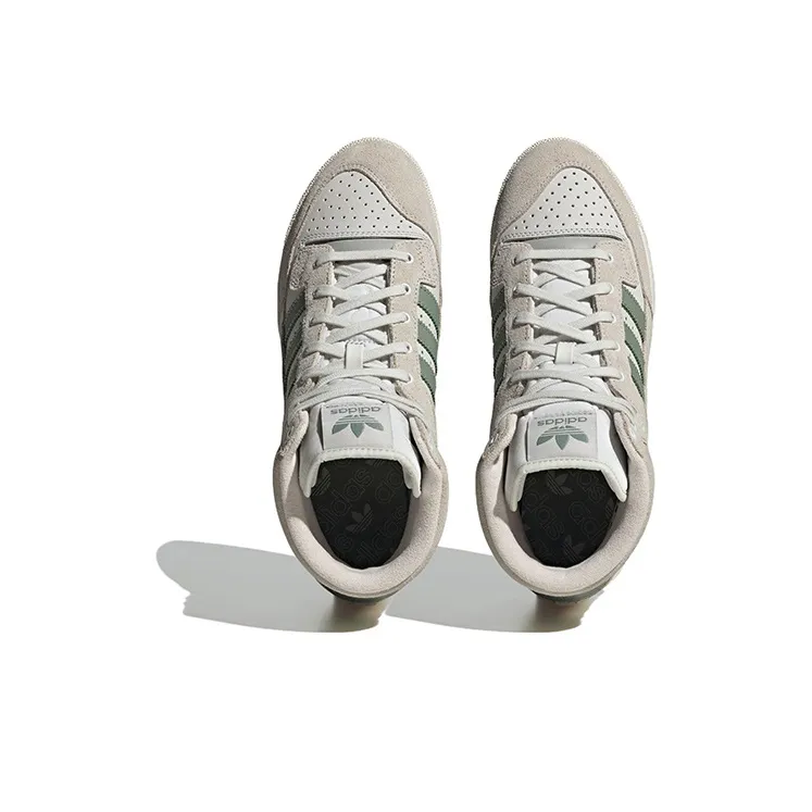 Adidas Centennial 85 Hi White Silver Green-4