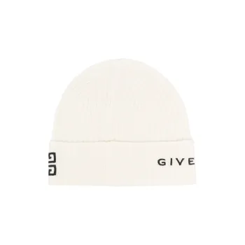 Givenchy Logo Embroidered Knit Beanie
