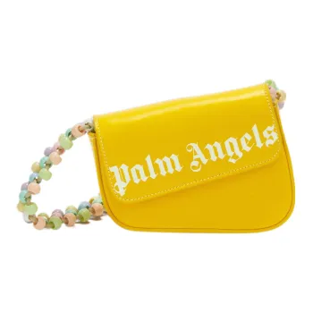 PALM ANGELS Cow Leather Crossbody Bag Shoulder Bag Women's Yellow