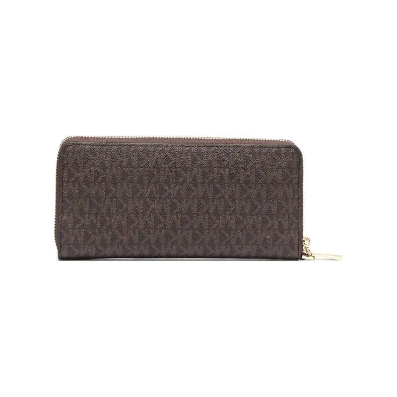 MICHAEL KORS Canvas Cotton, Polyester Polyurethane Wallet Large Size Women's Brown-3