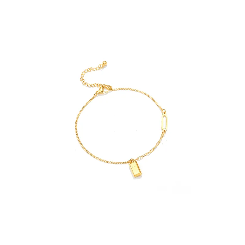 AGOVSKI Anklets Women's Metal Wind Foot Chain+Starry Box-1