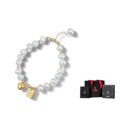 AGOVSKI Bracelets Women's Pearl Bracelets+Starry Box