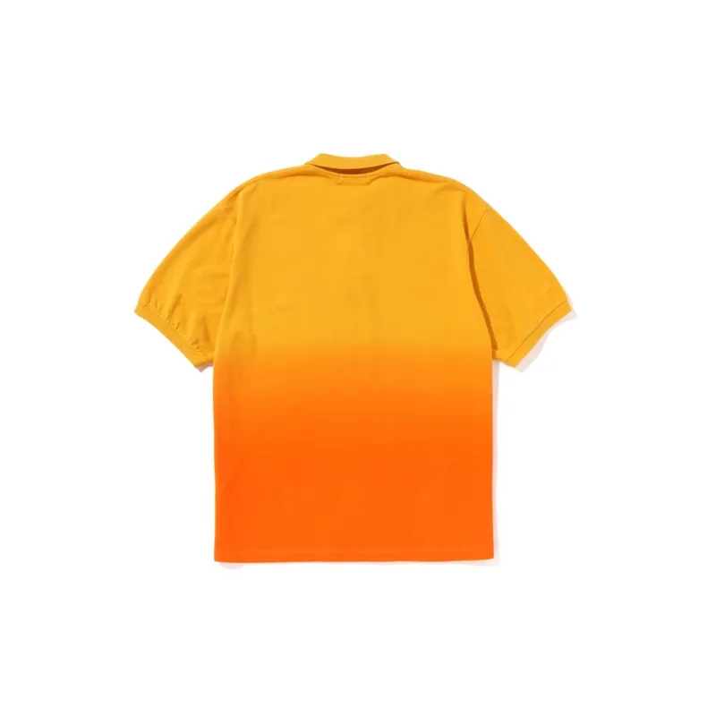 A BATHING APE Head One Point Gradation Relaxed Fit Polo-4