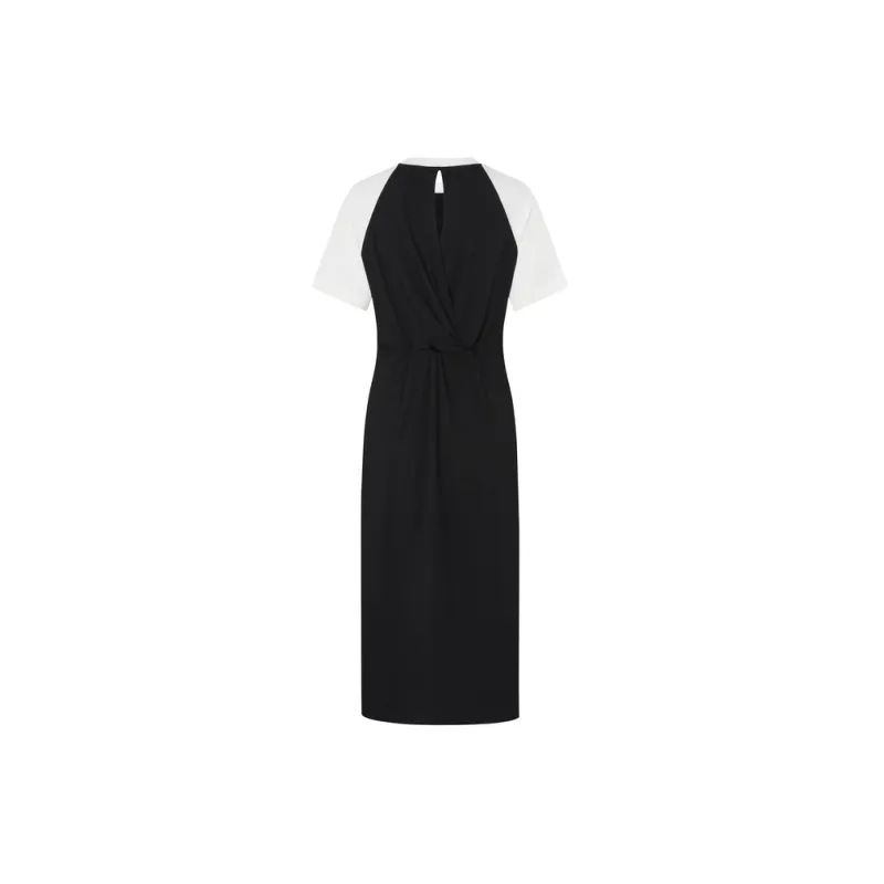 MO&CO Short Sleeved Dresses Women's Black-1