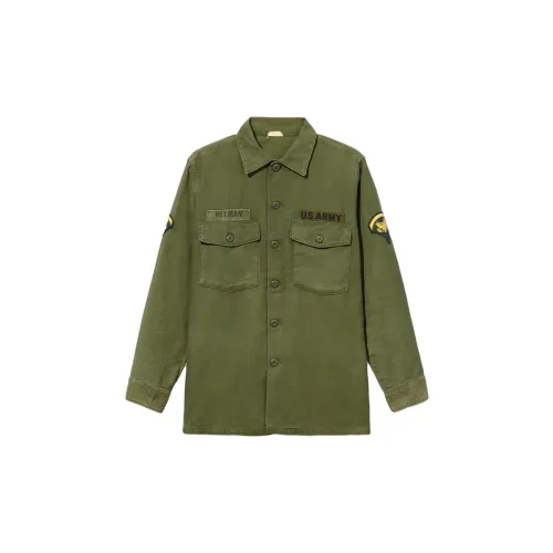 Alpha Industries Shirts Men Olive Green