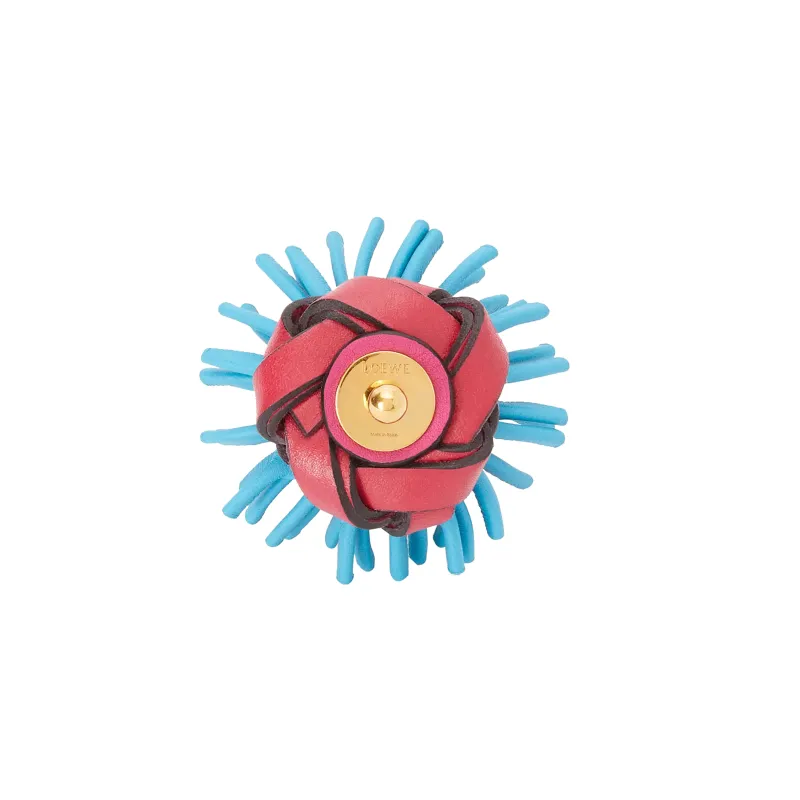LOEWE Classic Cow Leather Decorative Stud Flower Bag Merch Women's Pink/Blue-2