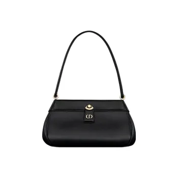 DIOR Key Smooth Cow Leather Shoulder Bag, Handbag Trumpets Women's Black