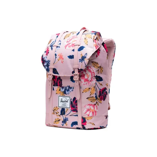 Herschel Polyester Travel Bags Backpack Large Size Unisex Print Pink