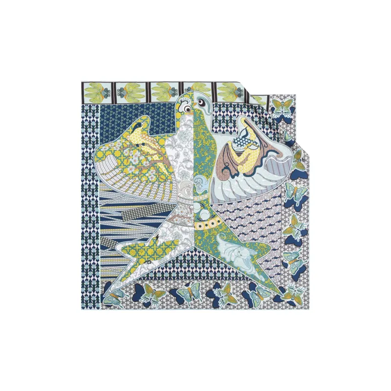 WENSLI Silk Scarves Unisex-3