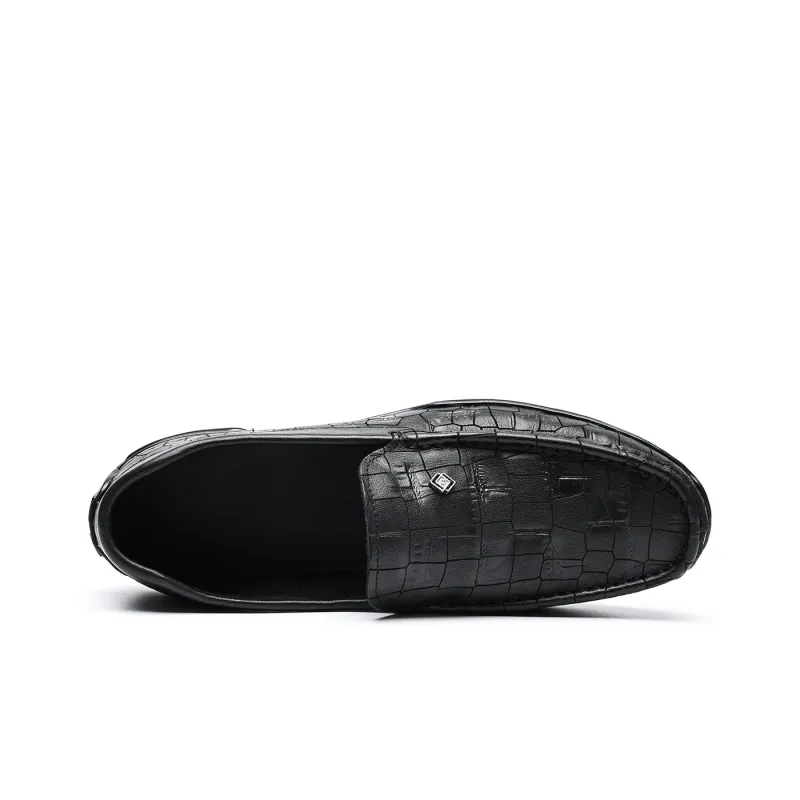 C°BANNER Casual Leather Shoes Men's Black-4