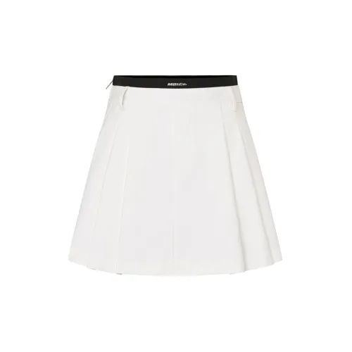 MO&CO Casual Short Skirts Women's Raw White