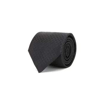 EMPORIO ARMANI Monogram Jacquard Pointed Tip Tie