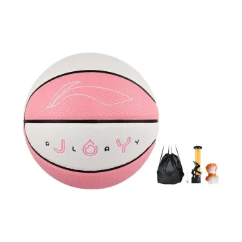 LiNing PU Basketball Pink White Size 5 Ball Training