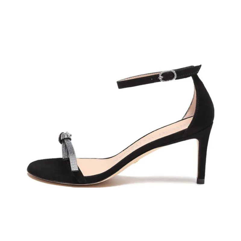 Stuart Weitzman/SW One Strap Sandals 7.5cm Women's Black-0