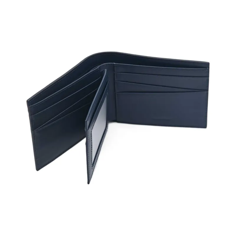PEDRO Calfskin Wallet Men's Light Gray/Dark Blue-7