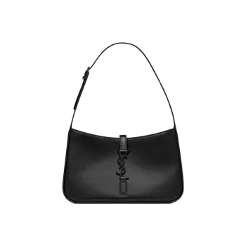 SAINT LAURENT LE5A7 Cow Leather Shoulder Bag Hobo Bag Handbag Shoulder Bag Women's Black