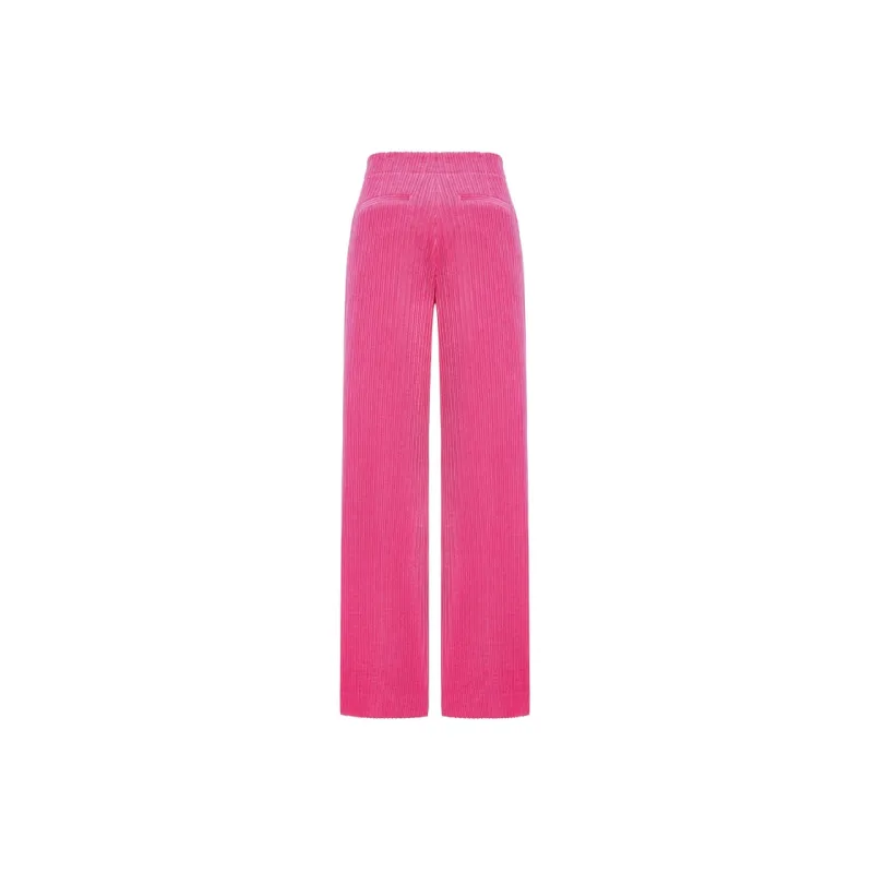 MO&CO Casual Pants Women's Neon Pink-1