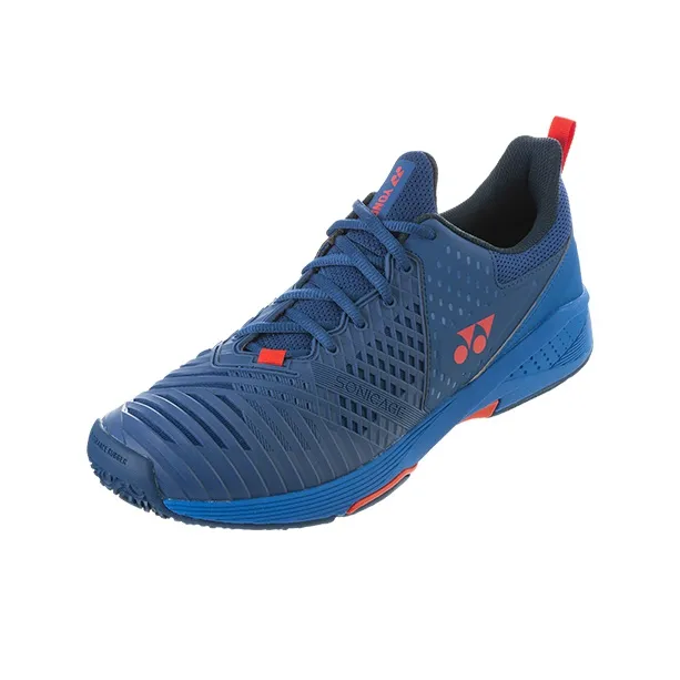 YONEX Low Top Tennis Shoes Unisex Navy Blue Red-2