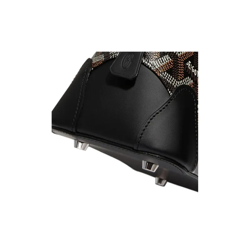 GOYARD Vendôme Canvas With Calfskin Dome Bag Handbag, Shoulder Bag Mini Women's Black-3
