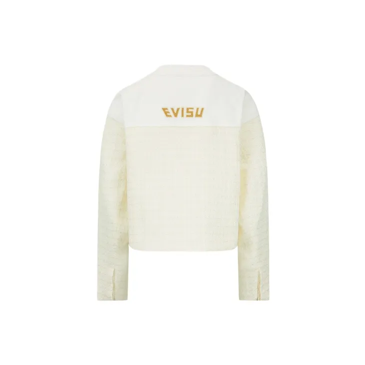 EVISU Cropped Coats Women's White-1