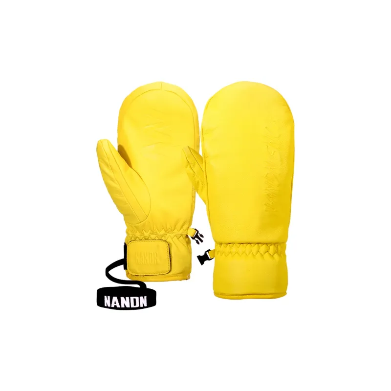 NANDN Ski Gloves Slip Resistant Thermal Fingerless Gloves-6