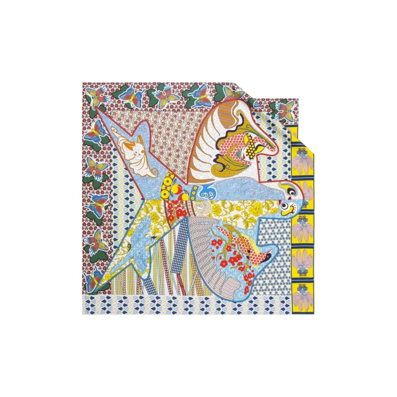 WENSLI Silk Scarves Unisex-1