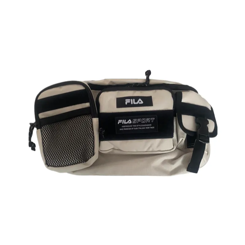 FILA Polyester Shoulder Bag, Crossbody Bag, Fanny Pack Regular Unisex Khaki-0