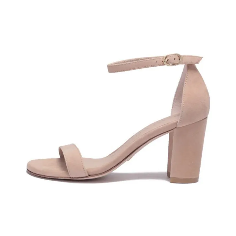 Stuart Weitzman/SW One Strap Sandals 8cm Women's Nude-0
