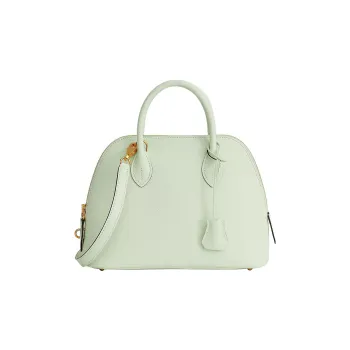 HERMES Bolide Epsom Calfskin Bowling Bag, Crossbody Handbag Regular Women's 0S Vert Fizz Bubble Green