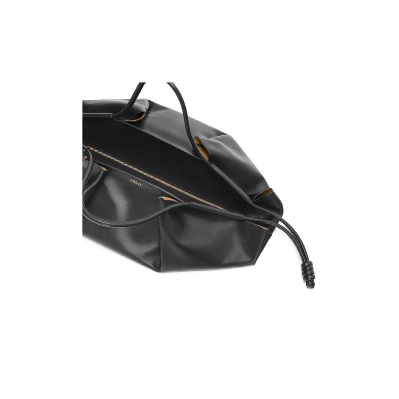 LOEWE Bright Nappa Calfskin Dumpling Bag, Shoulder Bag, Crossbody Bag, Handbag Regular Women's Black-5