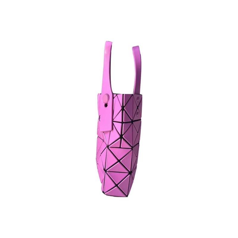 ISSEY MIYAKE Vinyl Chloride Resin Small Square Bag Handbags Regular Women's Purple-2