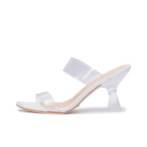 Stuart Weitzman Slide Slippers Women's White